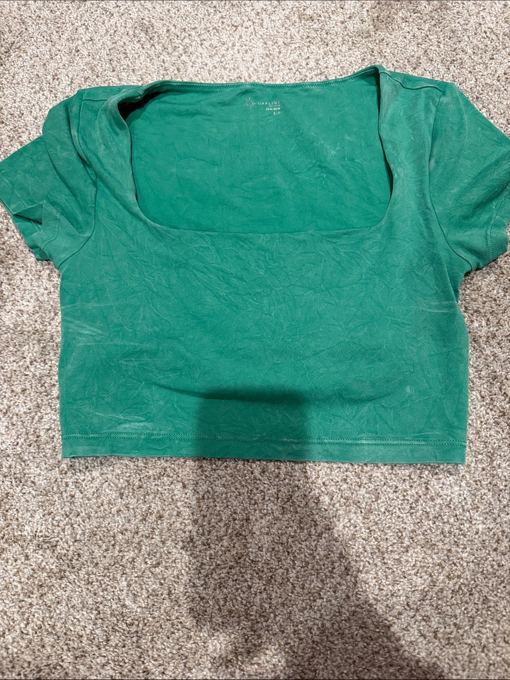 aerie Emerald Square Neck Crop Top